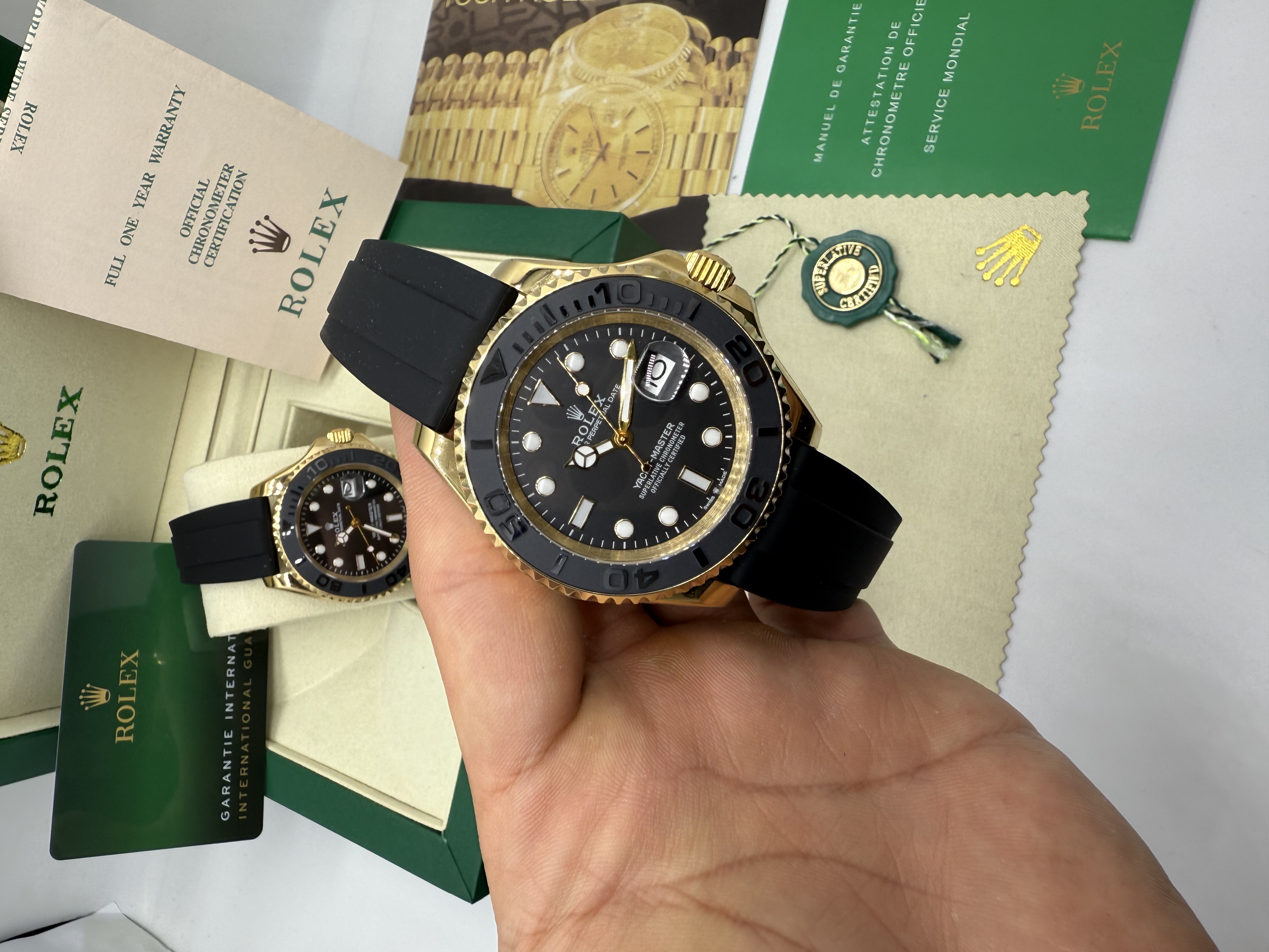 Rolex Yacht Master Oyster Flex Gold