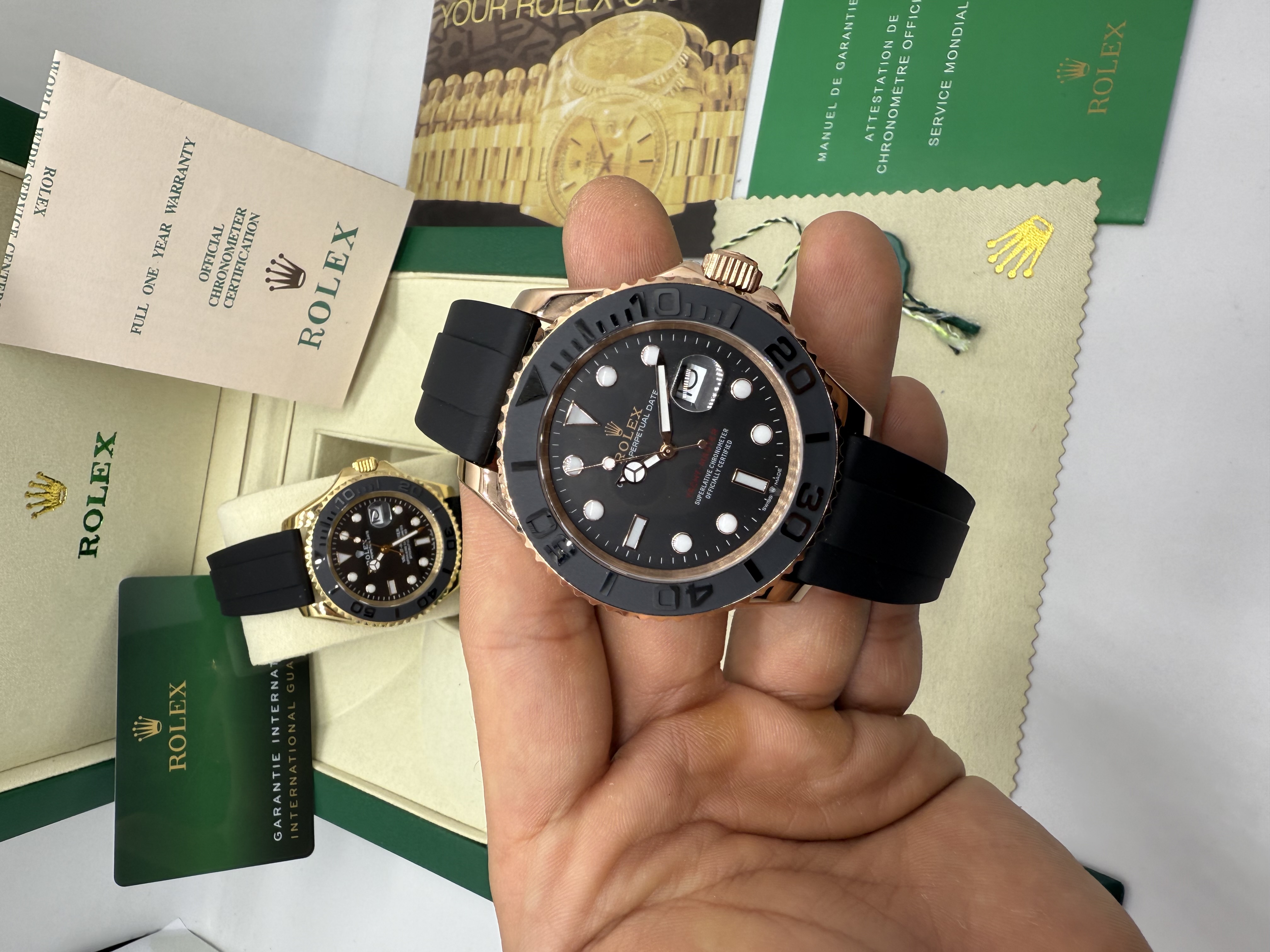 Rolex Yacht Master Oyster Flex Rosê