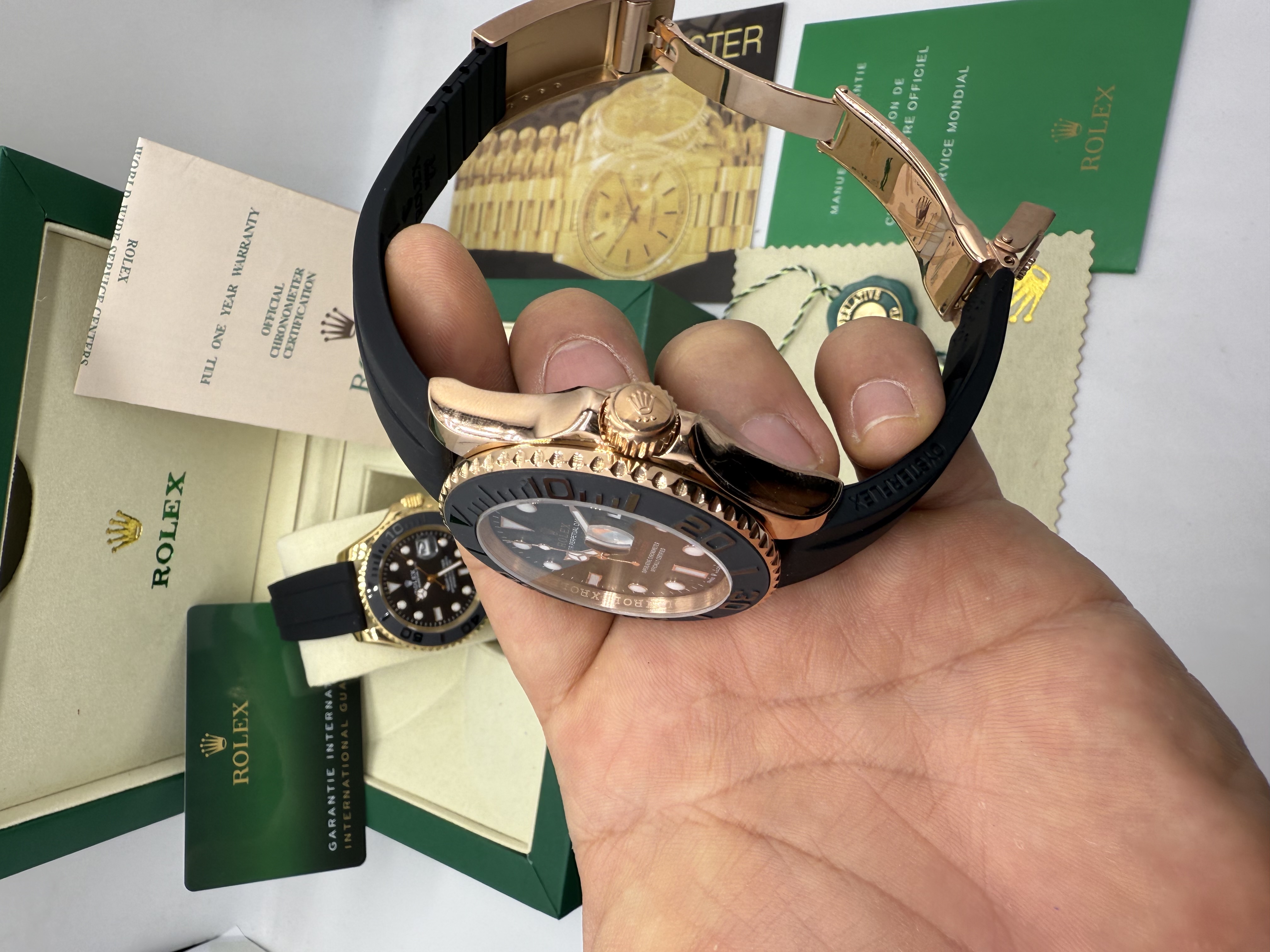 Rolex Yacht Master Oyster Flex Rosê