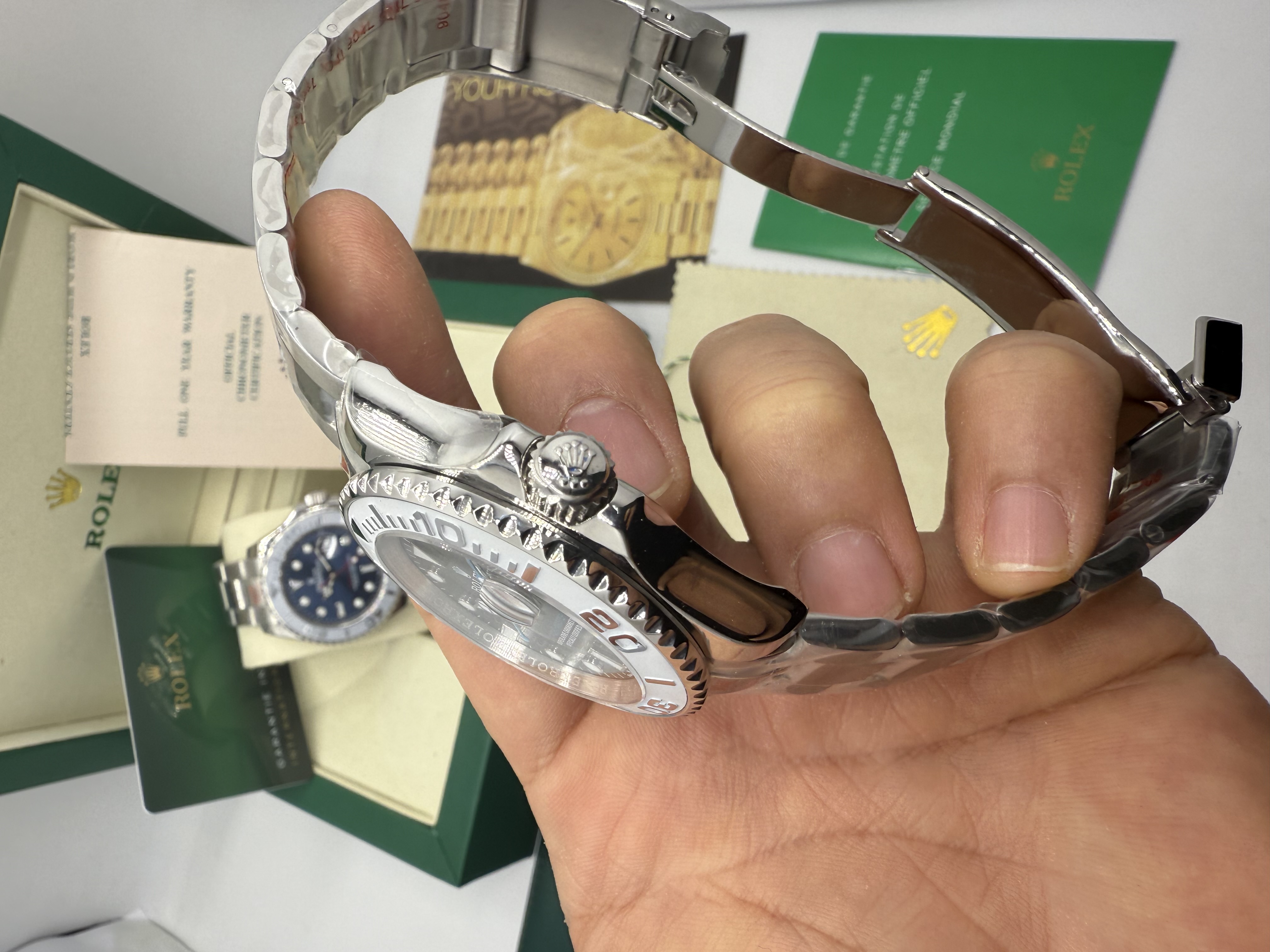 Rolex Yacht Master Dial Cinza Aço