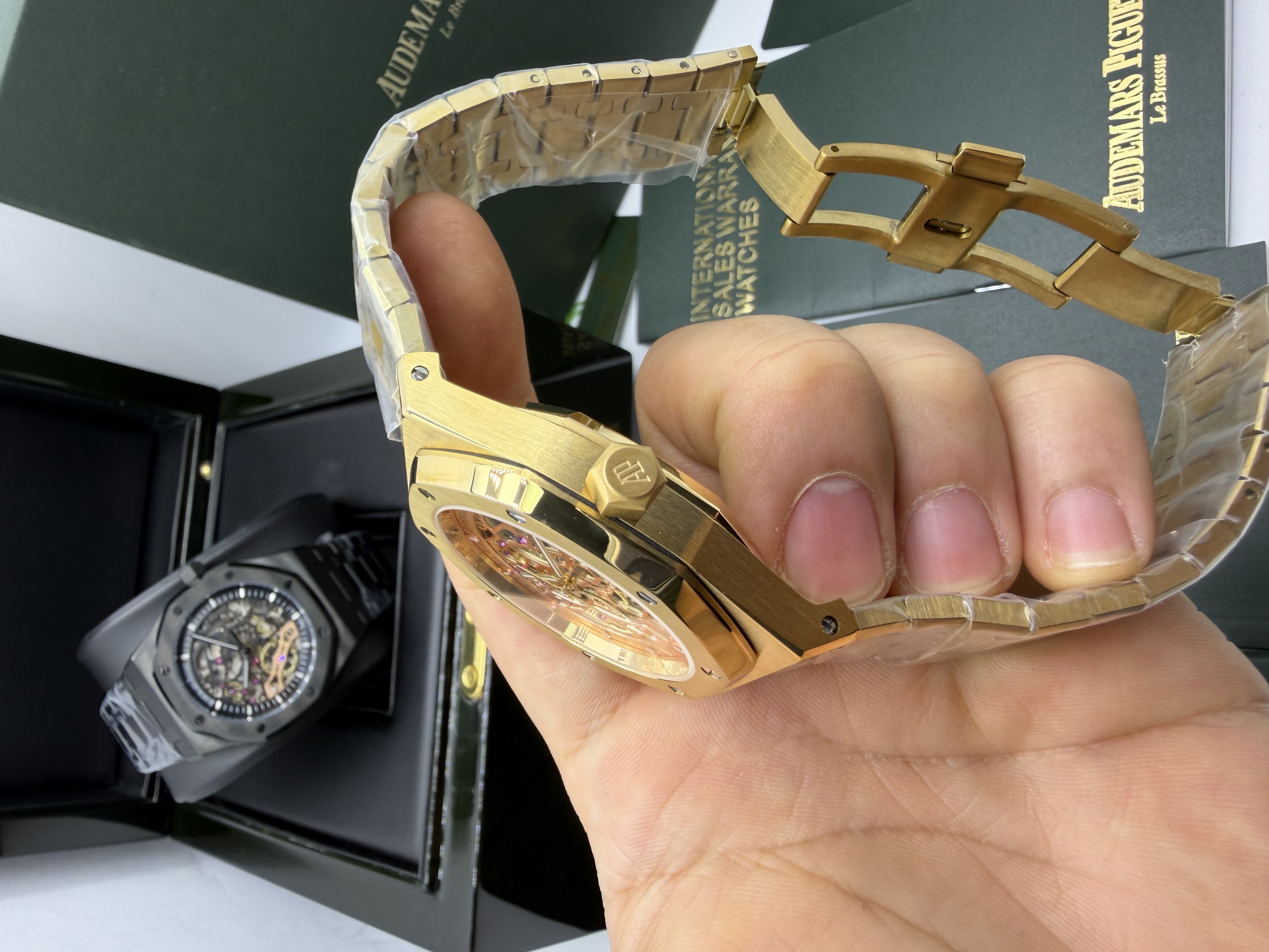 Audemars Piguet Royal Oak dourado dial dourado