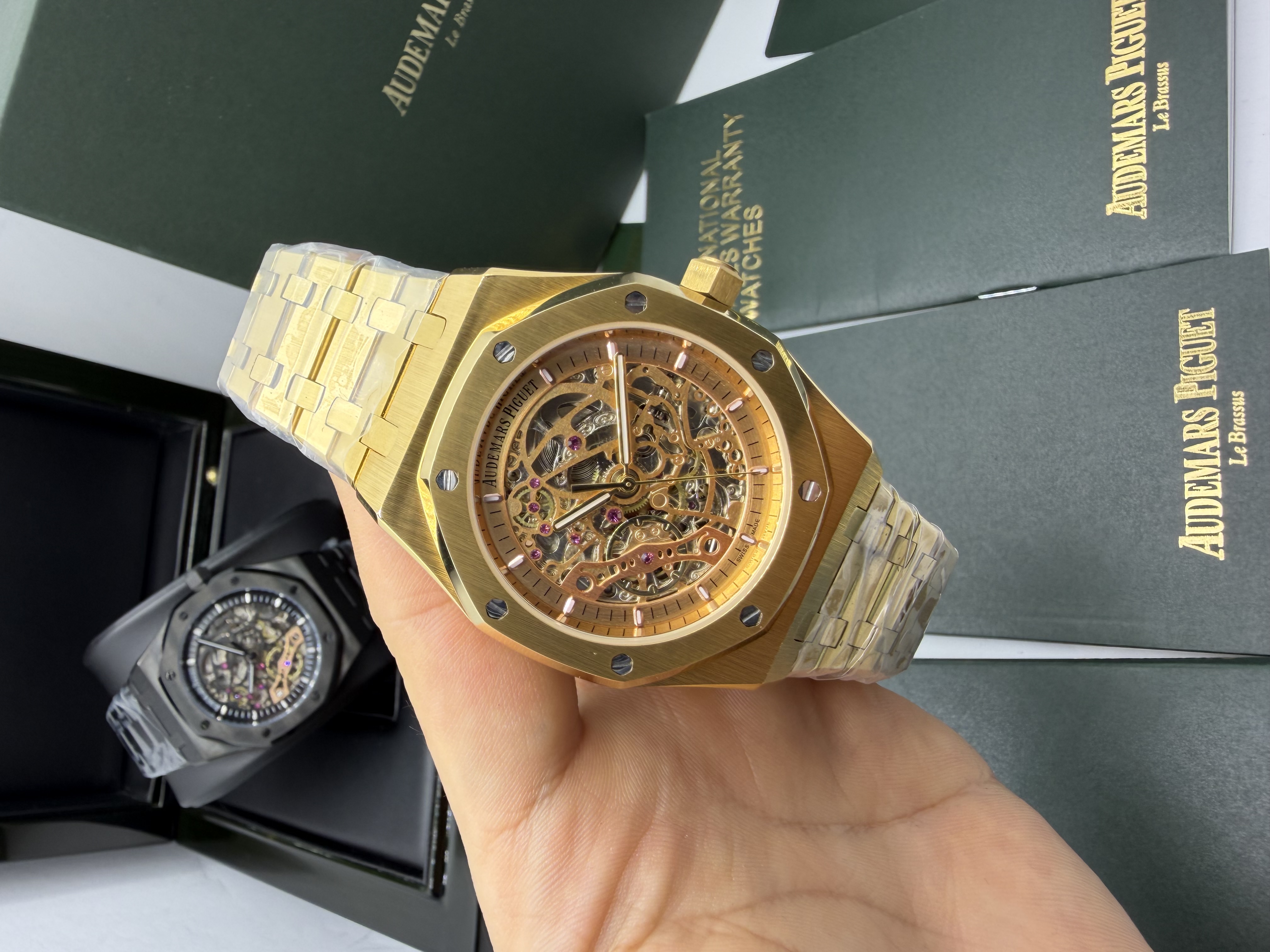 Audemars Piguet Royal Oak dourado dial dourado
