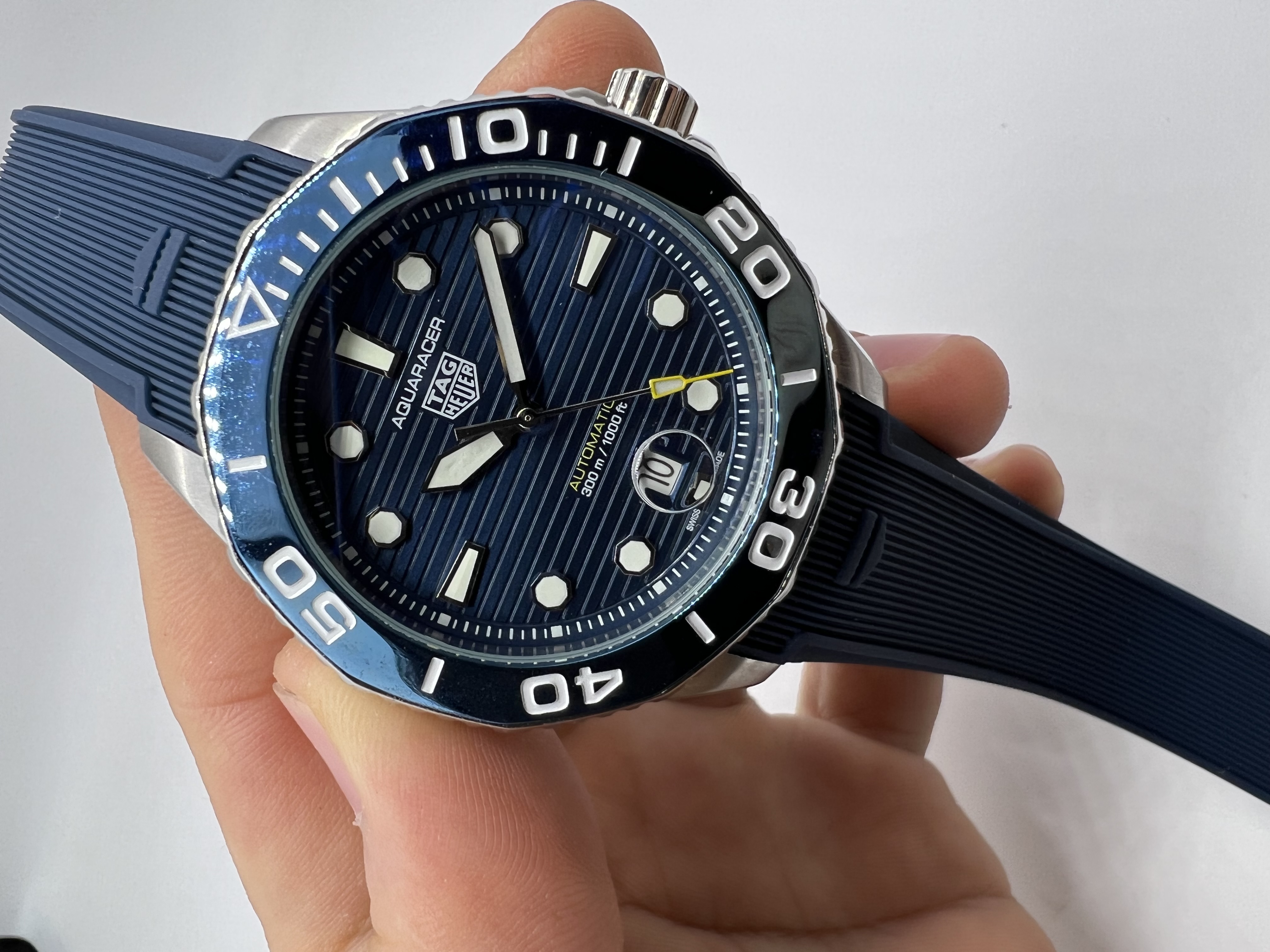Tag Heuer Aquaracer Automátic Bezel Cerâmica Azul