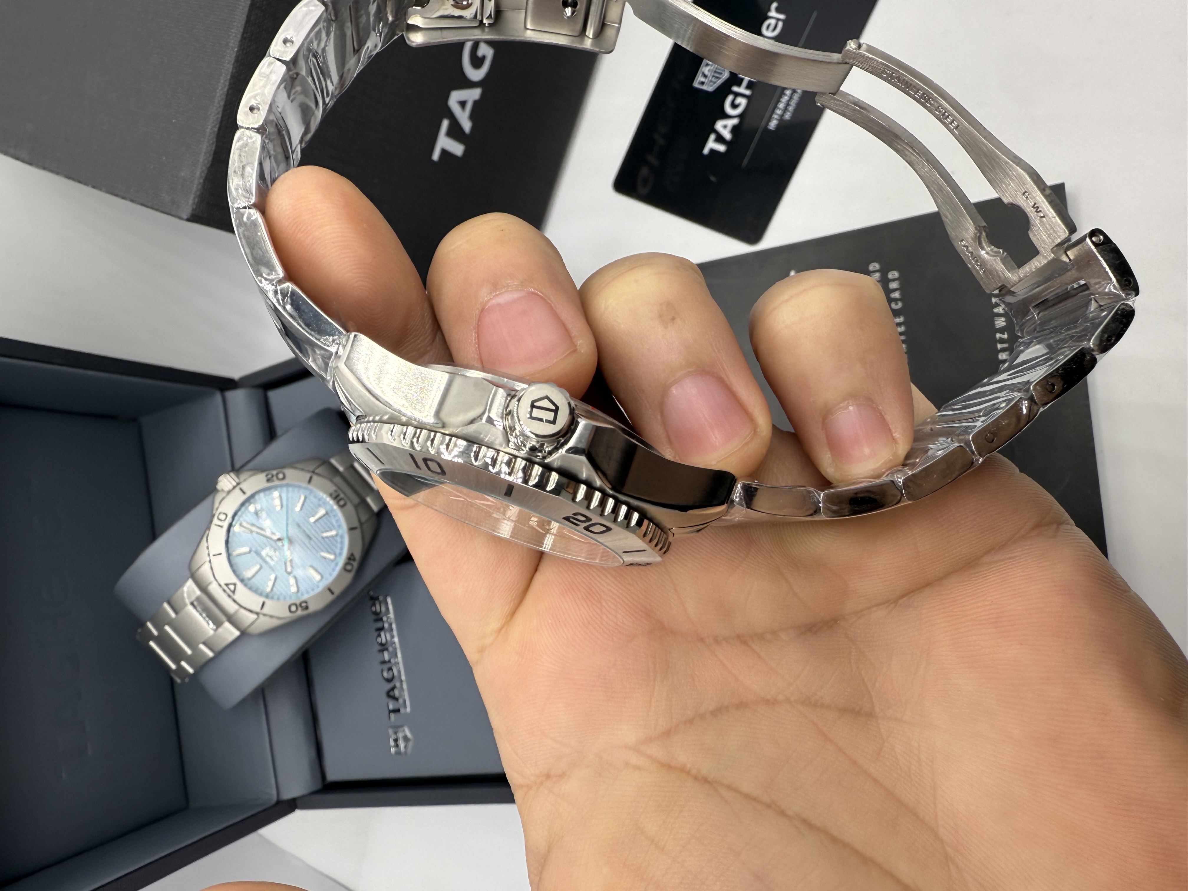 Tag Heuer Aquaracer Professional Solargraph Aço Dial Verde