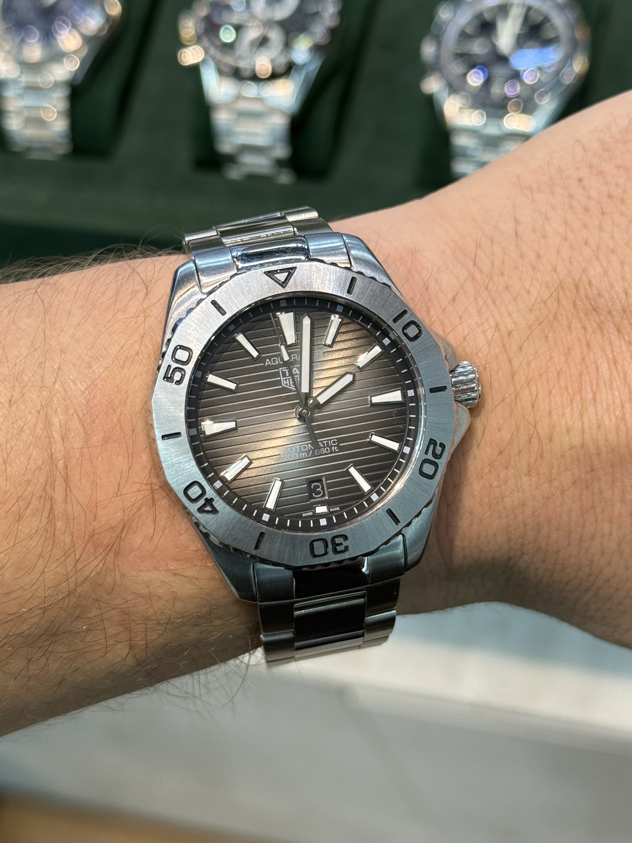 Tag Heuer Aquaracer Solargrafh Dial Cinza