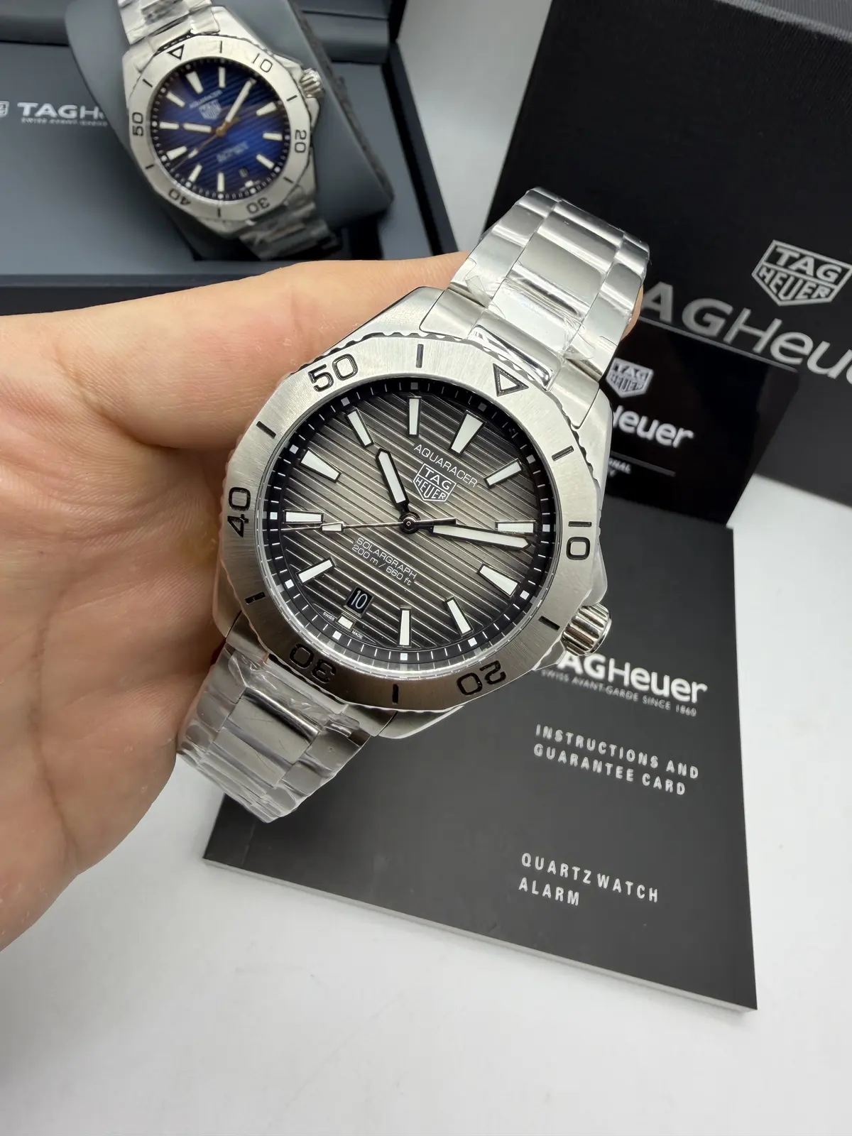 Tag Heuer Aquaracer Solargrafh Dial Cinza