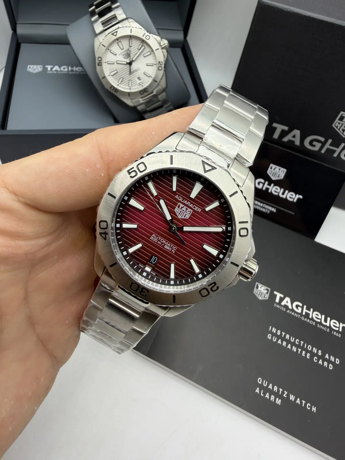 Tag Heuer Aquaracer Solargrafh Dial Vernelho