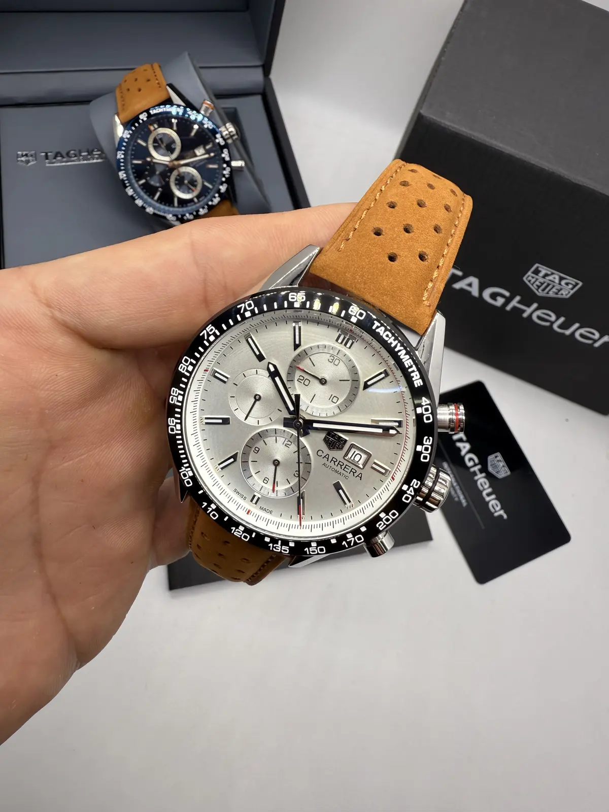 Tag Heuer Carrera Calibre 16 Couro Nobuck