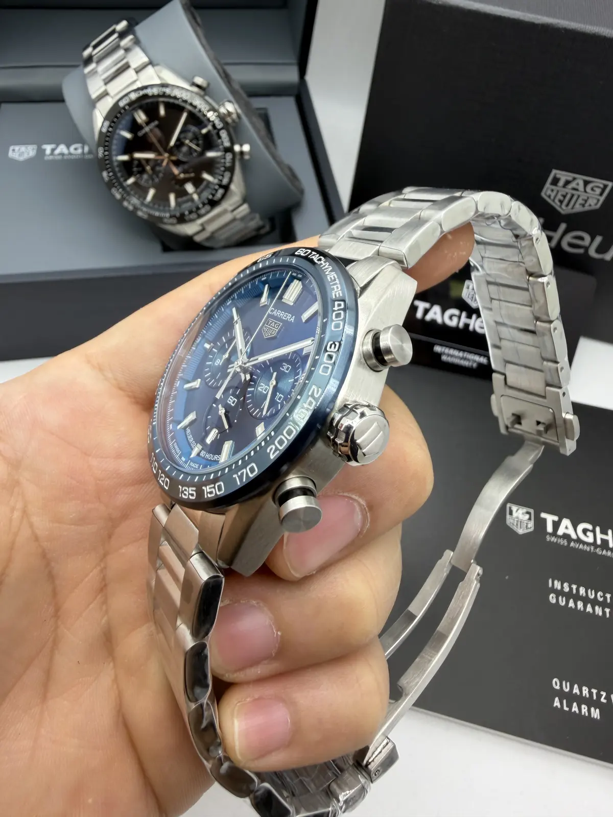 Tag Heuer Carrera Chronograph dial azul