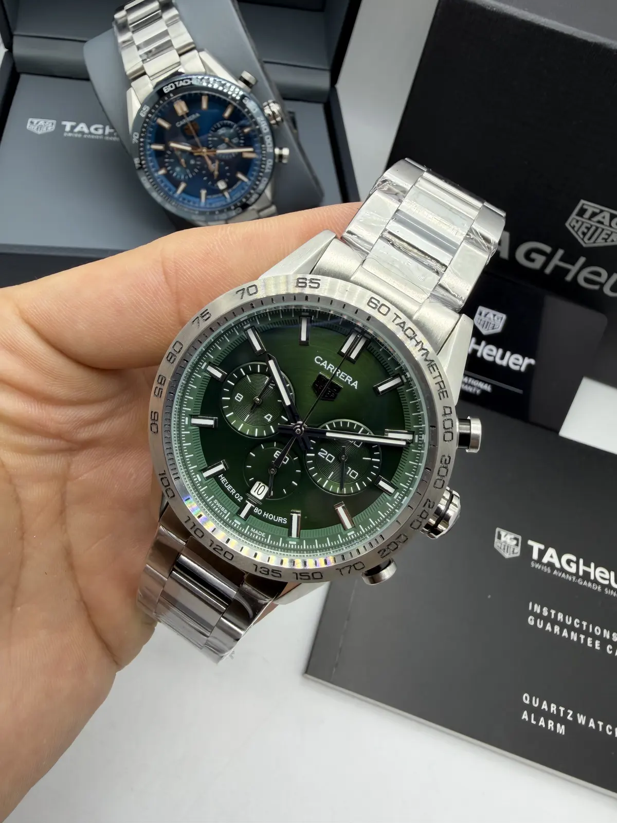 Tag Heuer Carrera Chronograph dial verde
