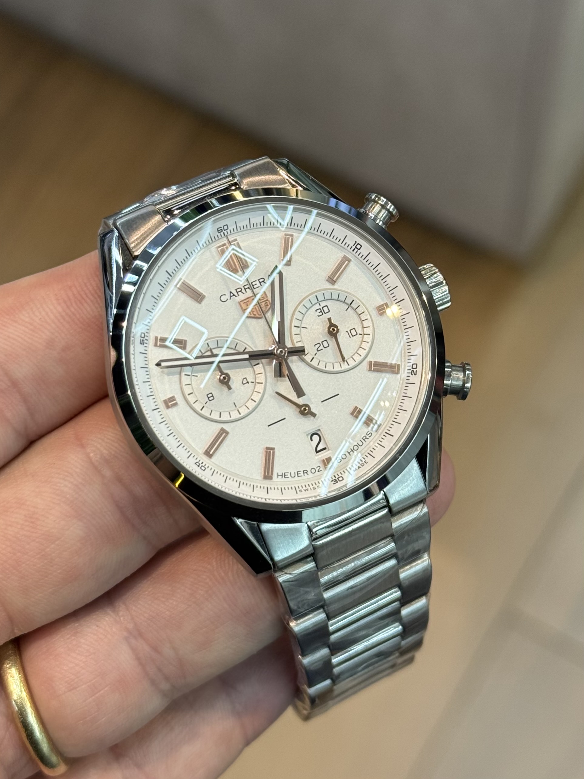 Tag Heuer Carrera couro
