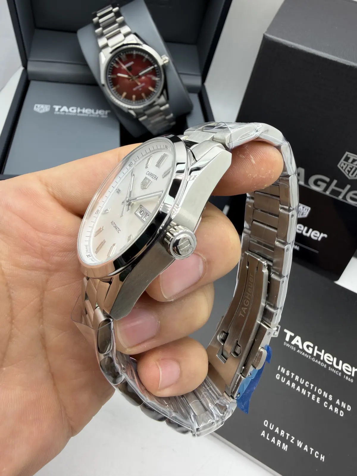 Tag Heuer Carrera DayDate Dial Prateado