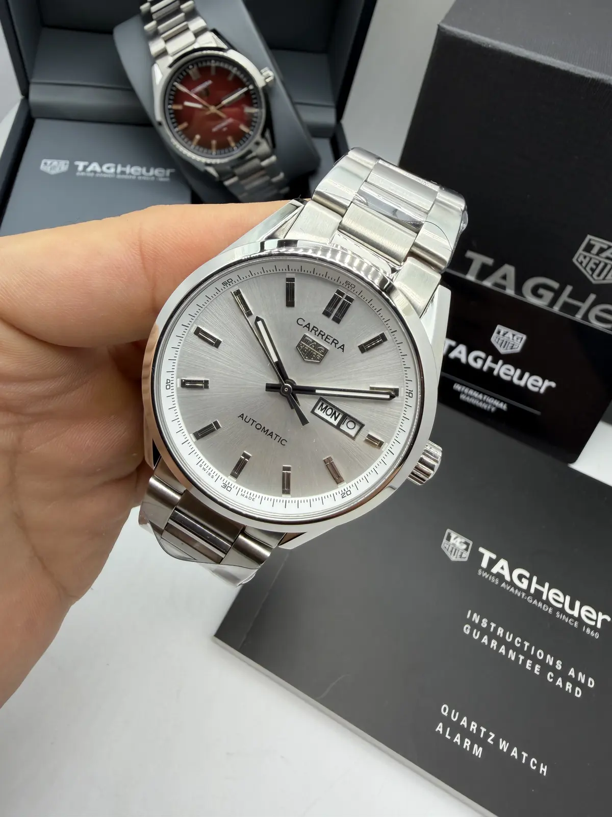 Tag Heuer Carrera DayDate Dial Prateado
