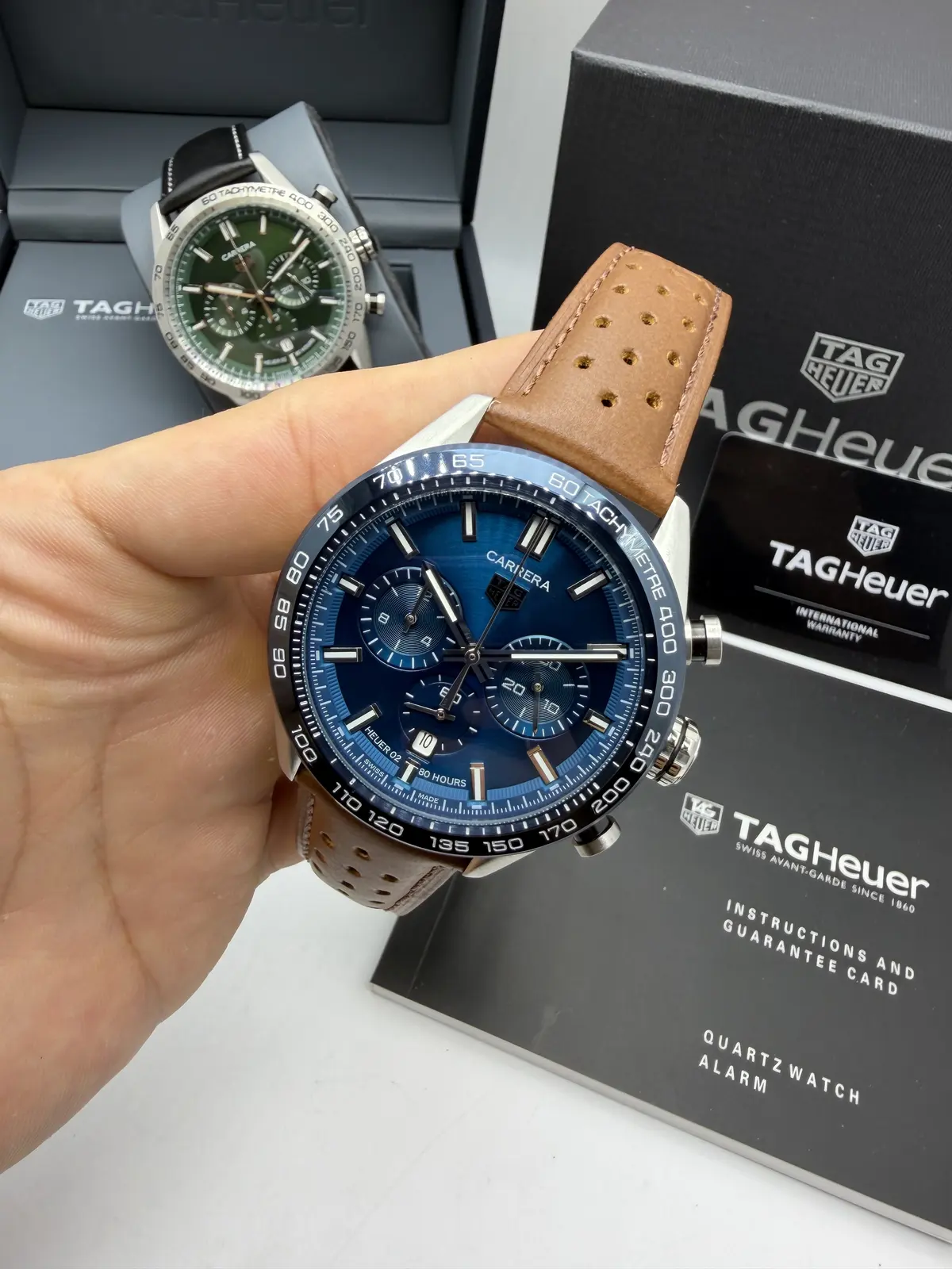 Tag Heuer Carrera Dial Azul Couro