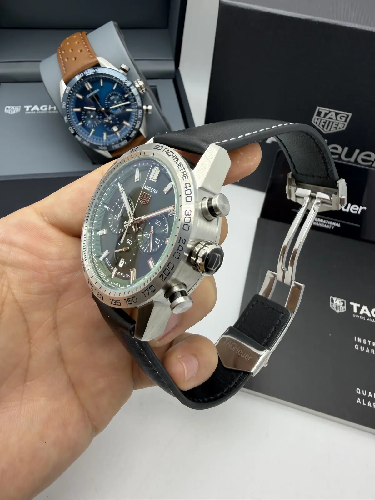 Tag Heuer Carrera Dial Verde Couro