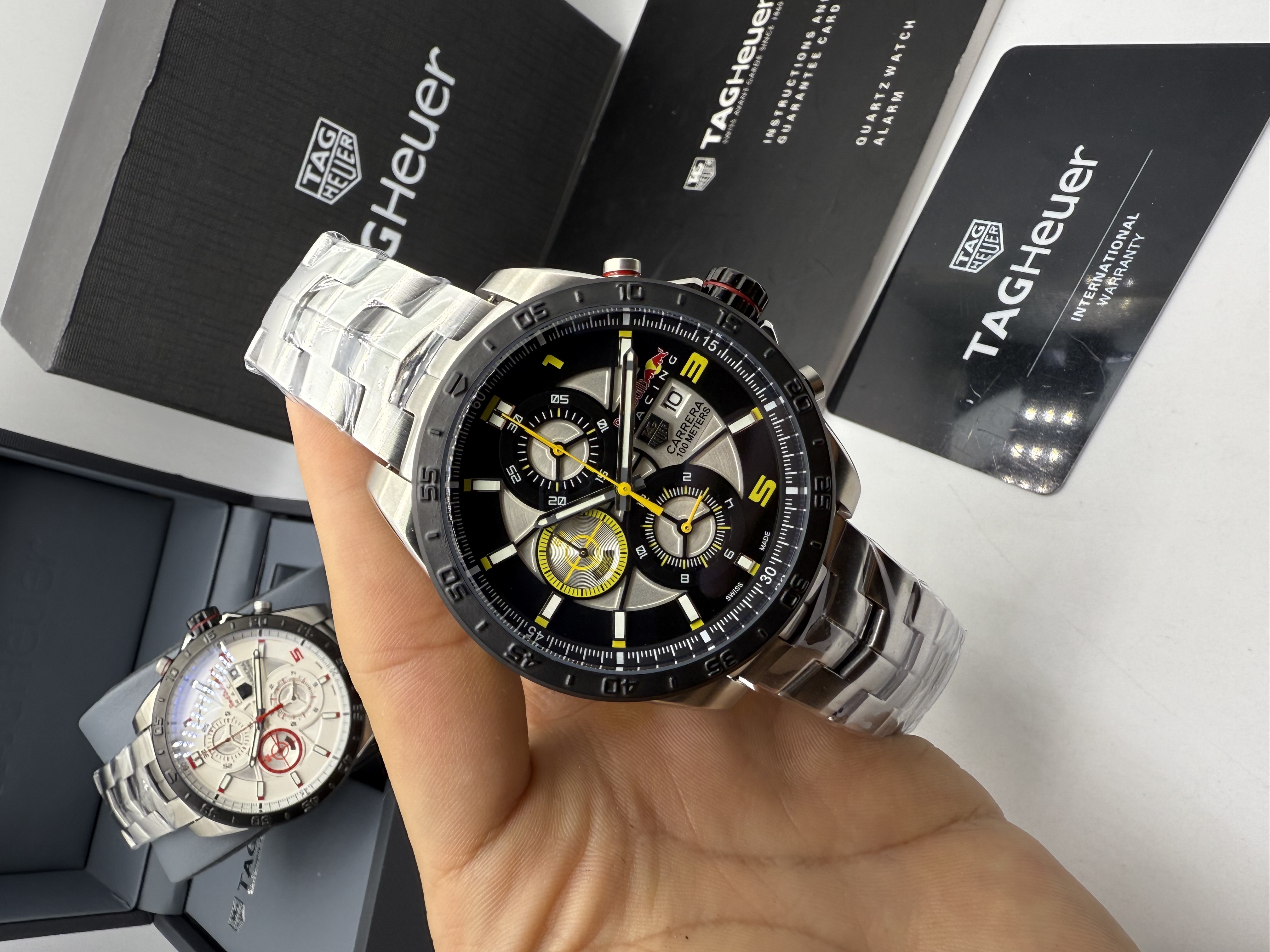 Tag Heuer Carrera Red Bull Racing Aço Dial Amarelo