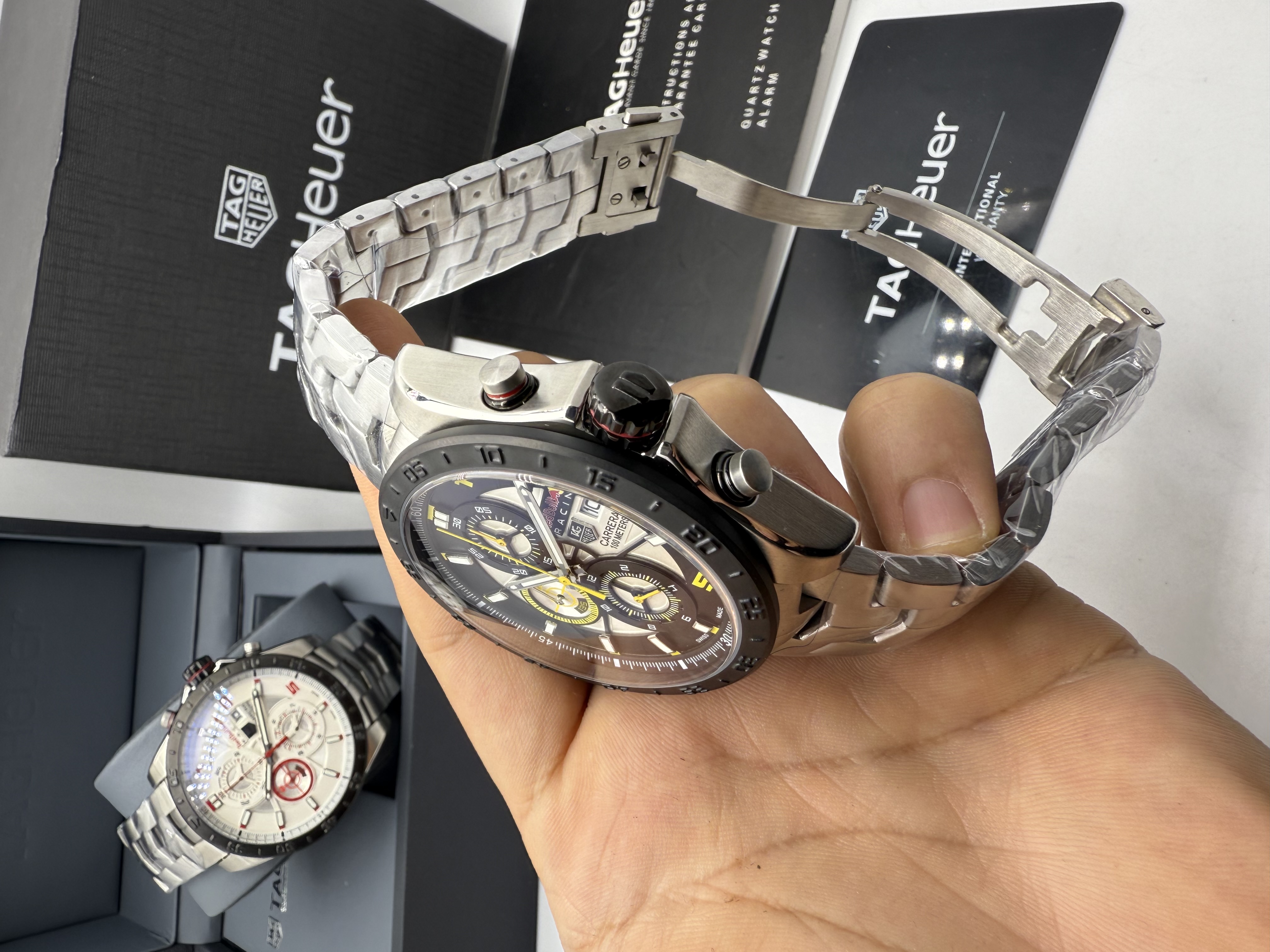 Tag Heuer Carrera Red Bull Racing Aço Dial Amarelo