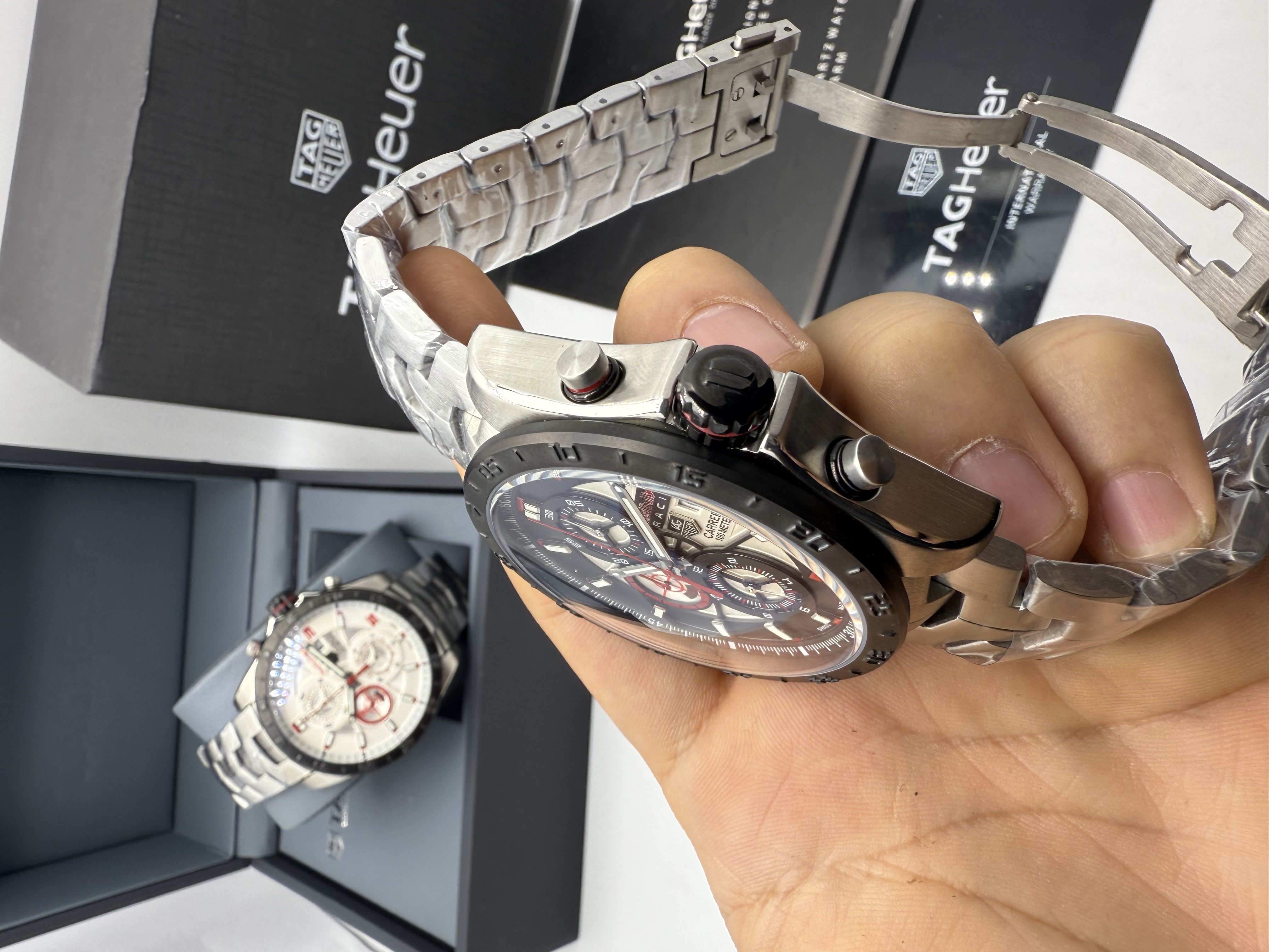 Tag Heuer Carrera Red Bull Racing Aço Dial Vermelho