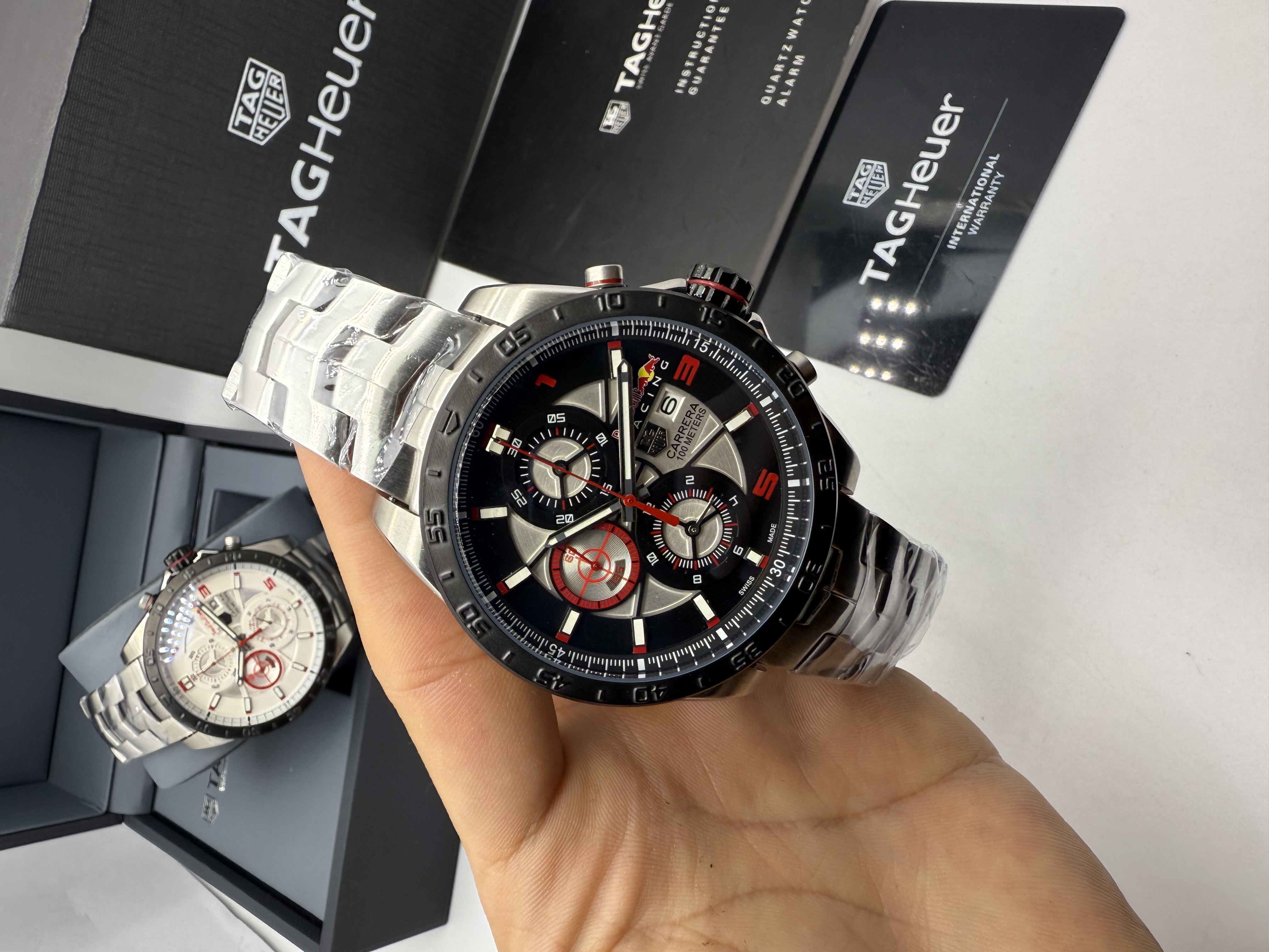 Tag Heuer Carrera Red Bull Racing Aço Dial Vermelho