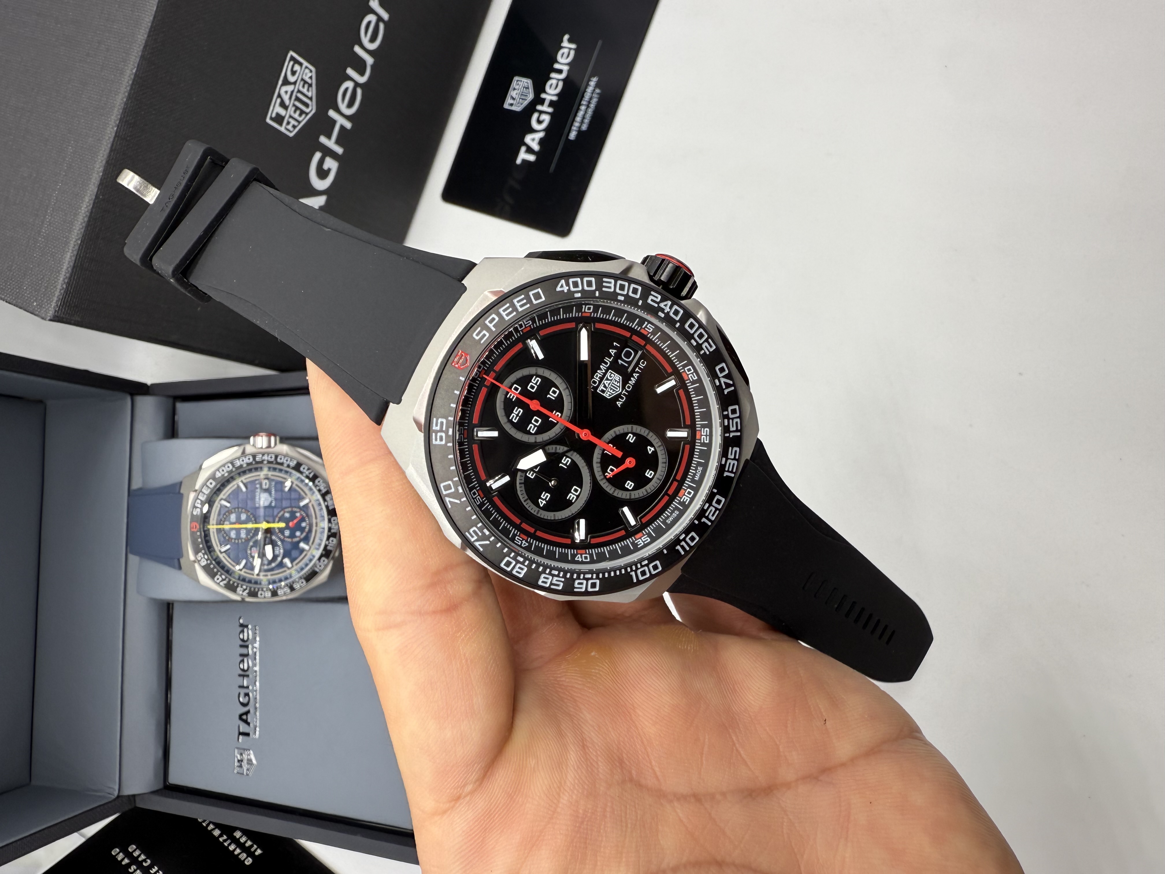 Tag Heuer Fórmula 1 Chronograph Dial Preto e Vermelho