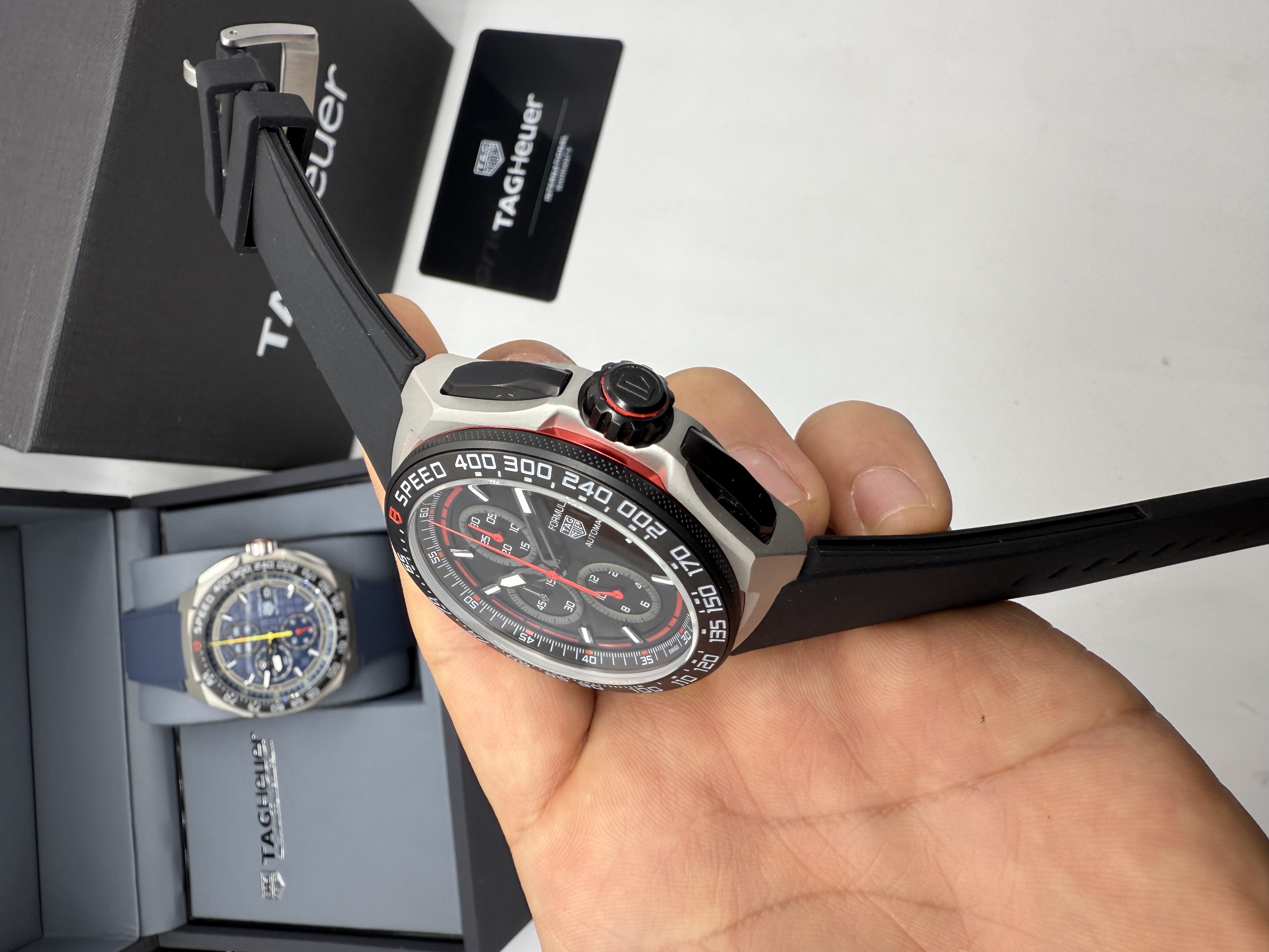 Tag Heuer Fórmula 1 Chronograph Dial Preto e Vermelho