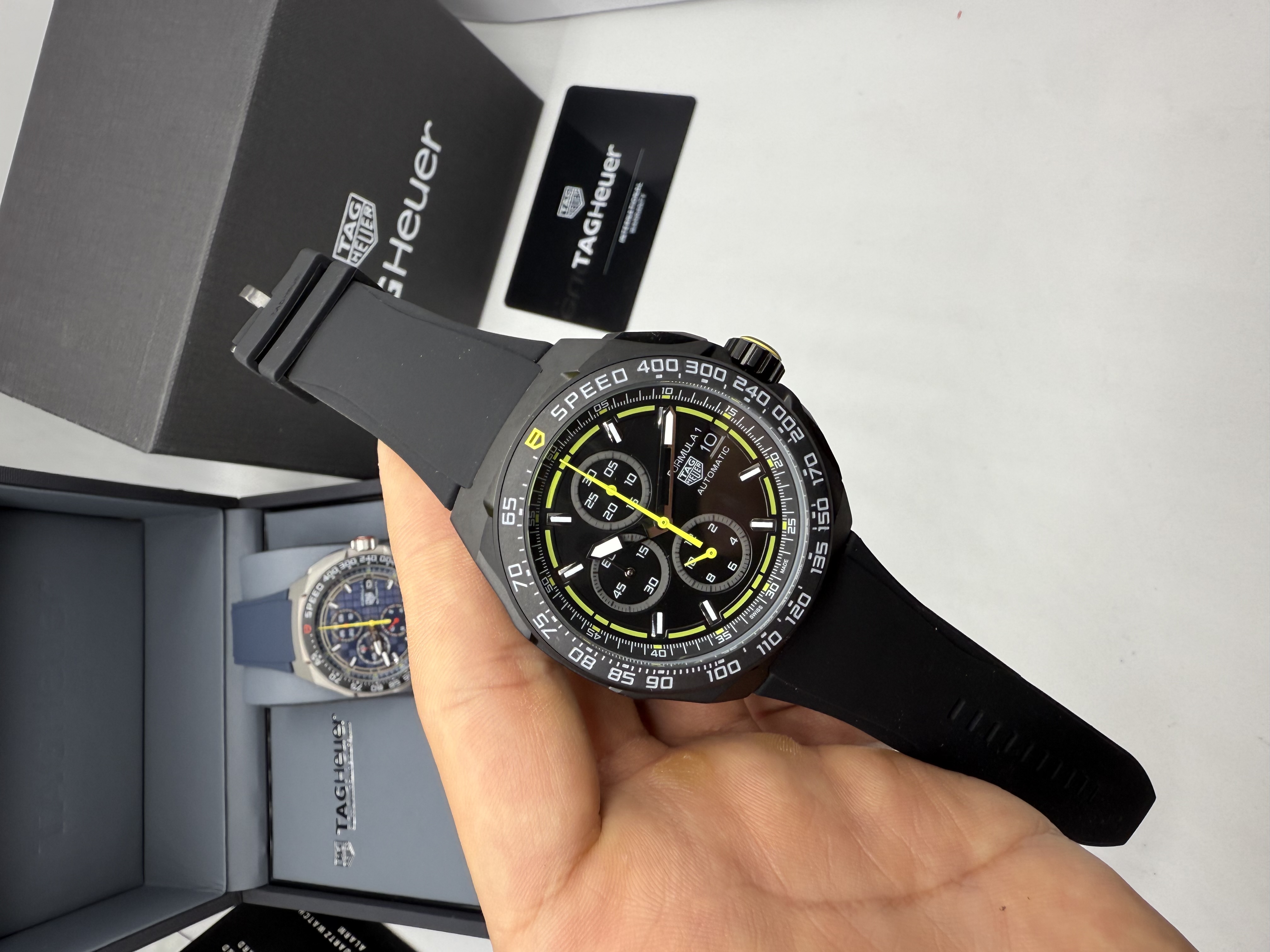 Tag Heuer Fórmula 1 Chronograph Preto e amarelo