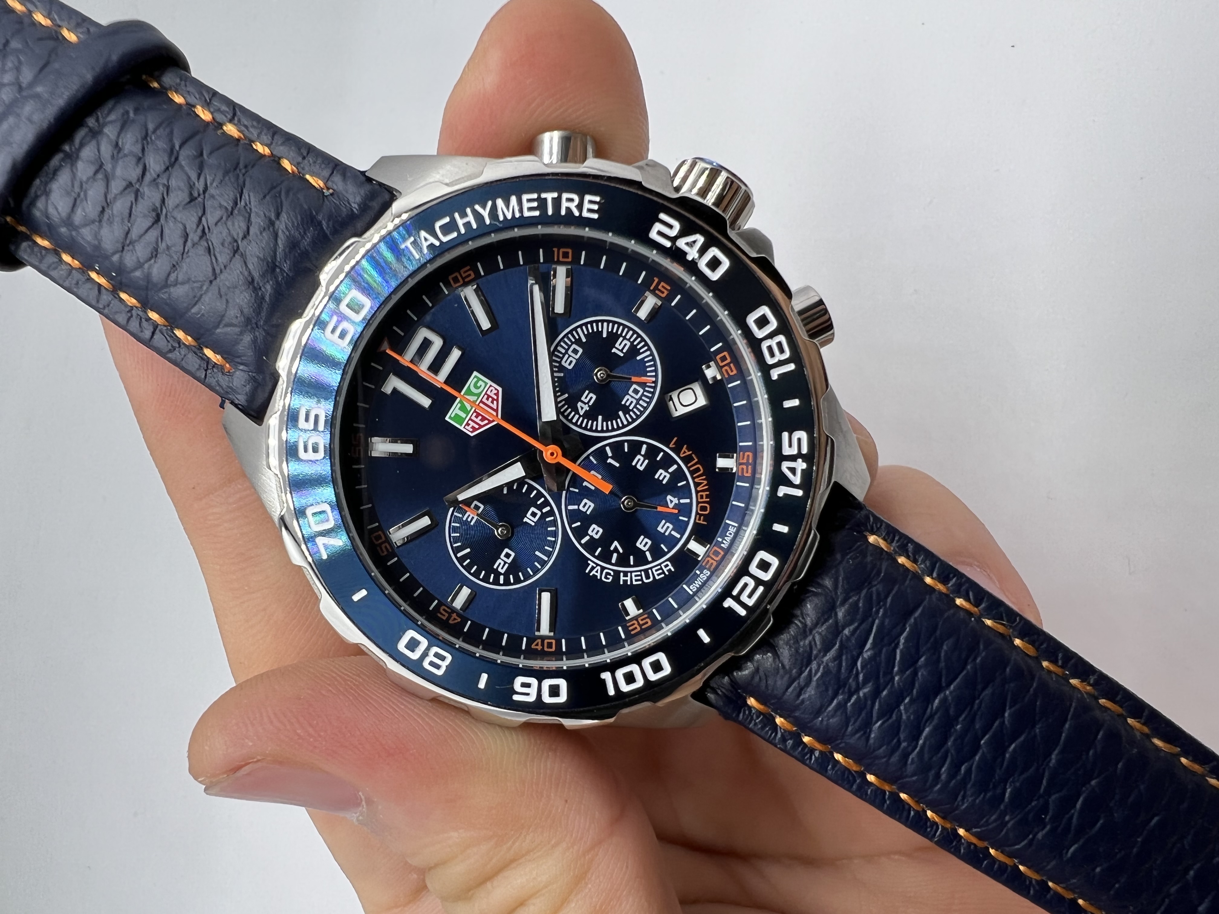Tag Heuer Fórmula 1 Couro Azul