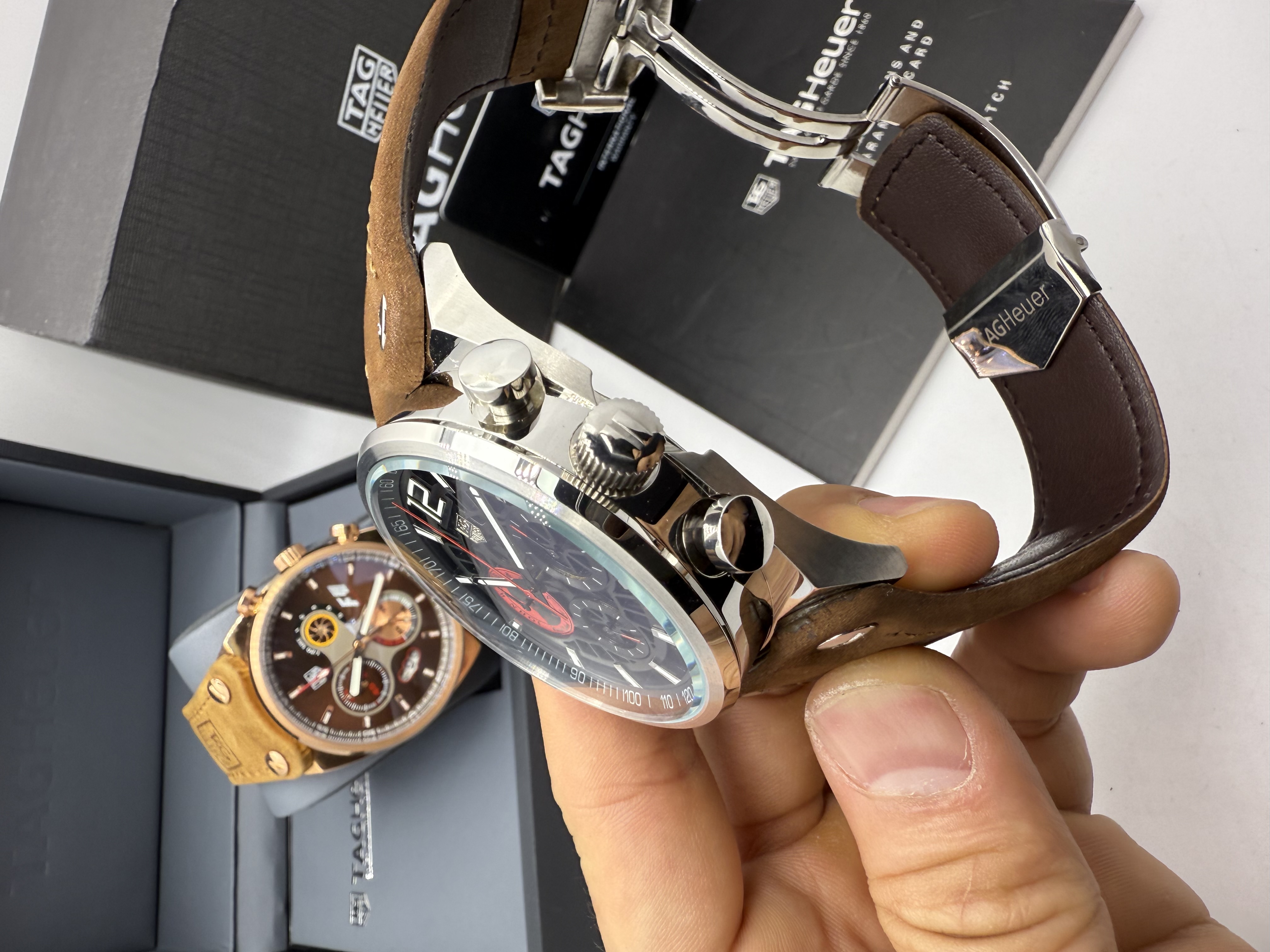 Tag Heuer Formula 1 Dial Preto Couro Nobuck