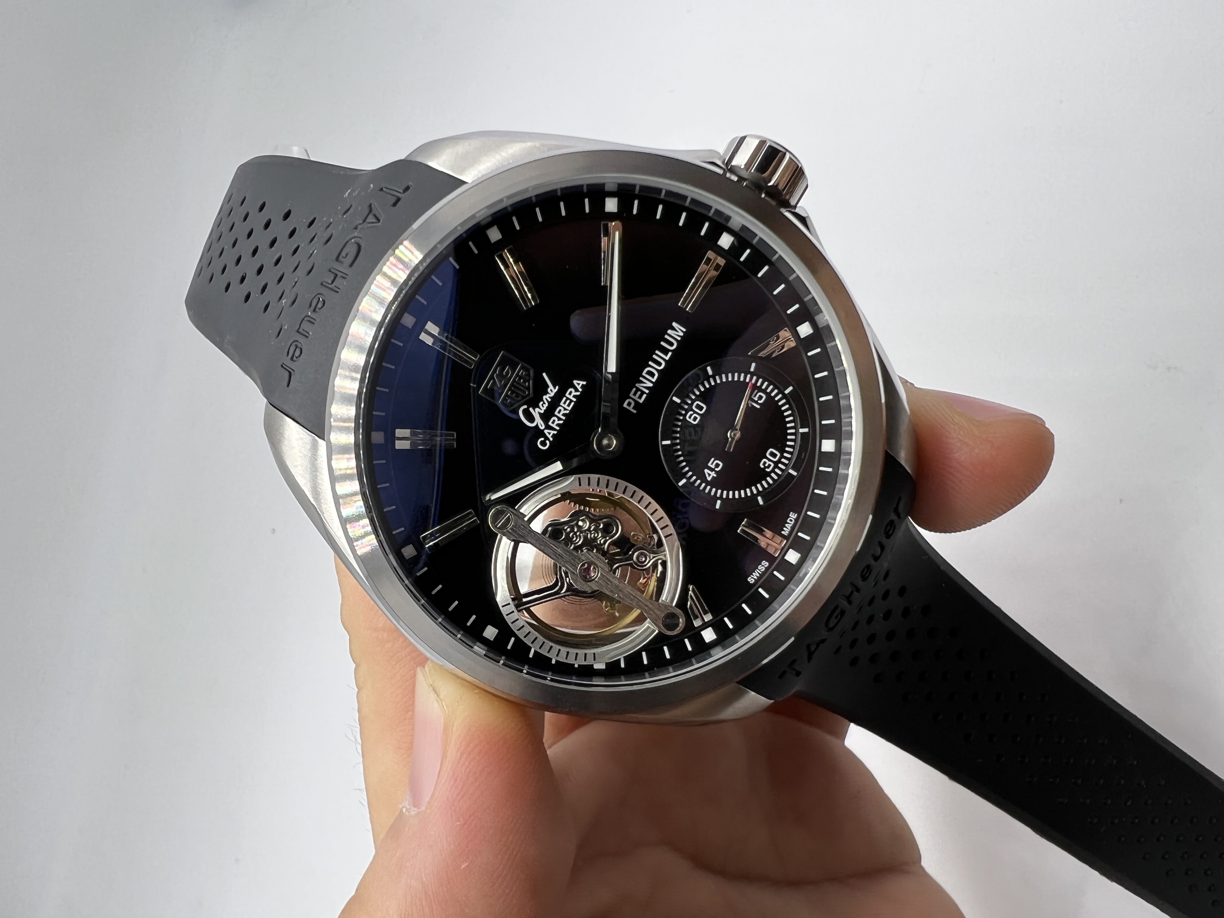 Tag Heuer Grand Carrera PENDULUM Dial Preto