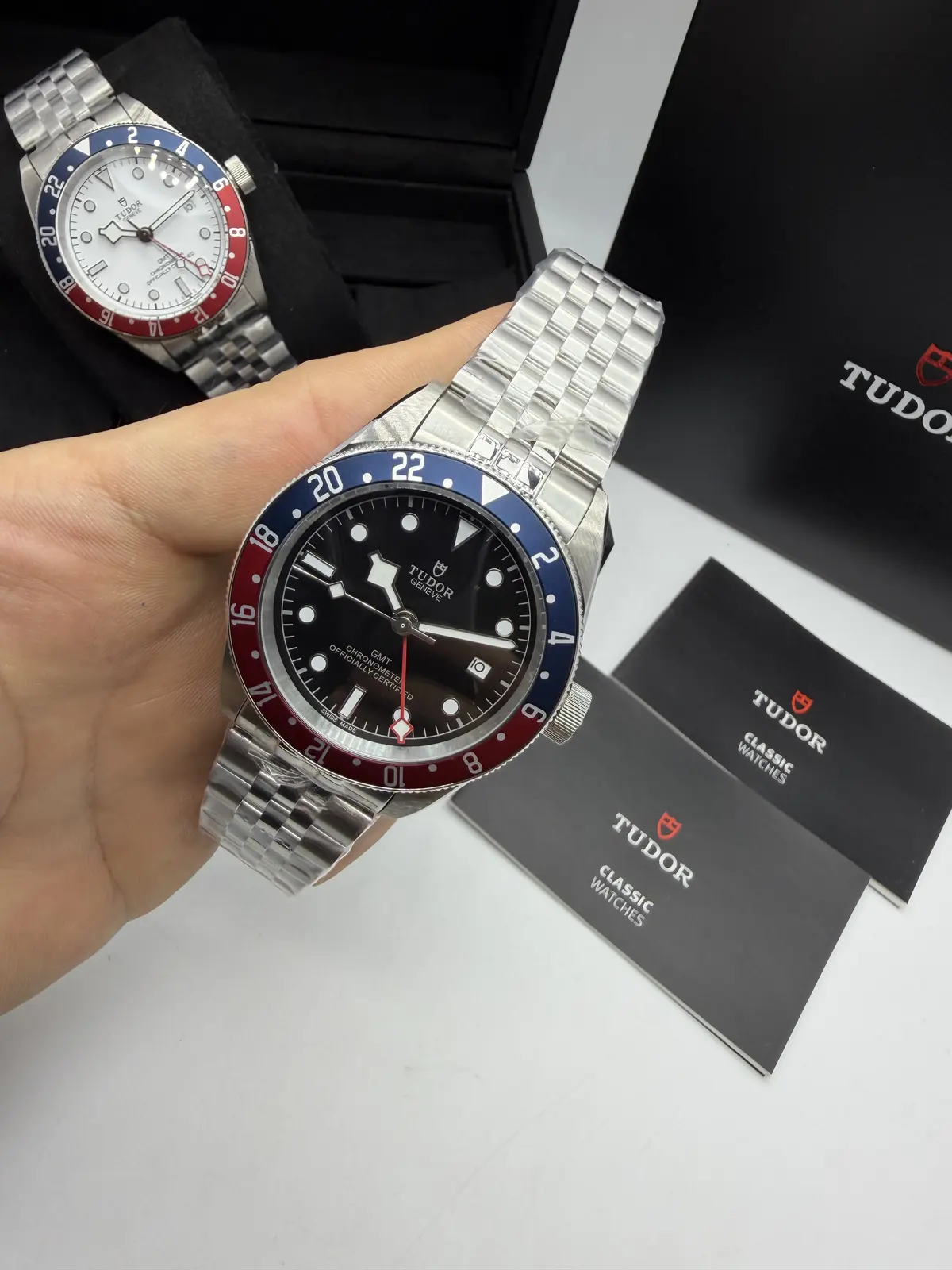 Tudor Black Bay Gmt Pepdi Dial preto