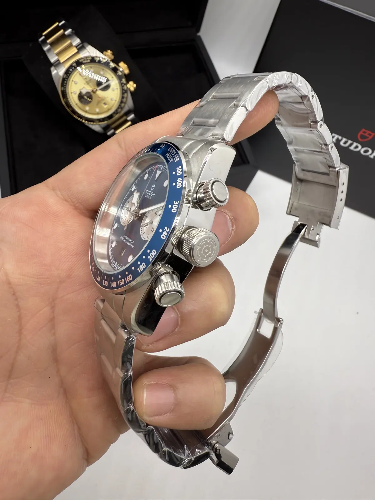 Tudor Chrono  Dial Azul aço