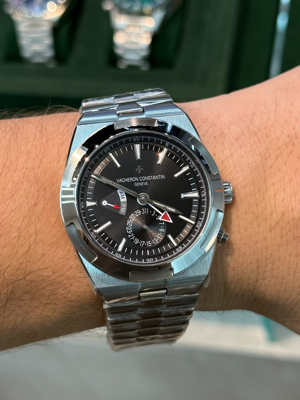 Valcheron Constantin Overseas Chronograph aço